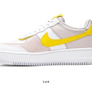 Nike Women’s Air Force 1 Shadow 'Sunshine' size 7